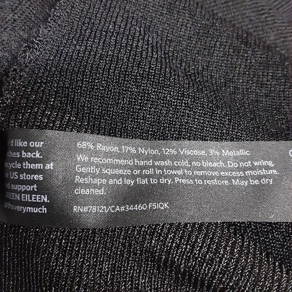 Eileen Fisher Long Sleeve V-neck Shimmer Tunic PM - Picture 6 of 8